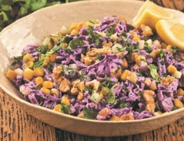 Sotelenmiş Mor Lahana Salatası