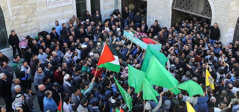 THOUSANDS ATTEND FUNERALS FOR 4 PALESTINIAN MARTYRS