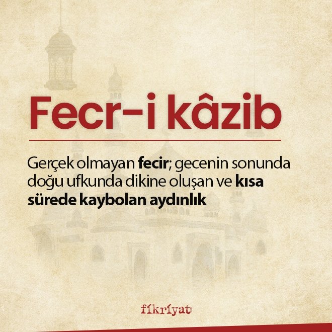 FECRİ KAZİB NE DEMEK?