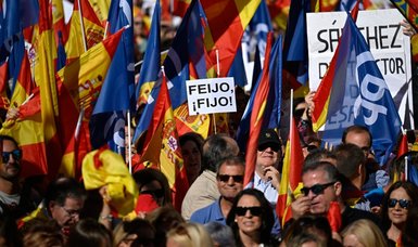 40,000 fill streets of Madrid protesting amnesty for Catalan politicians