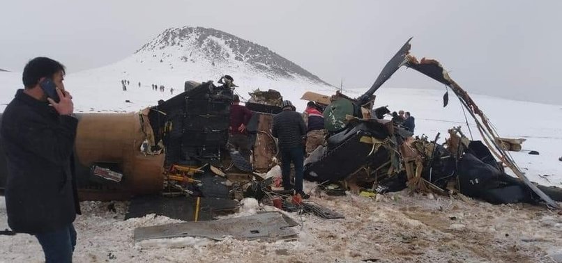 MILITARY HELICOPTER CRASH LEAVES 11 TURKISH SOLDIERS MARTYRED - DEFENCE MINISTRY