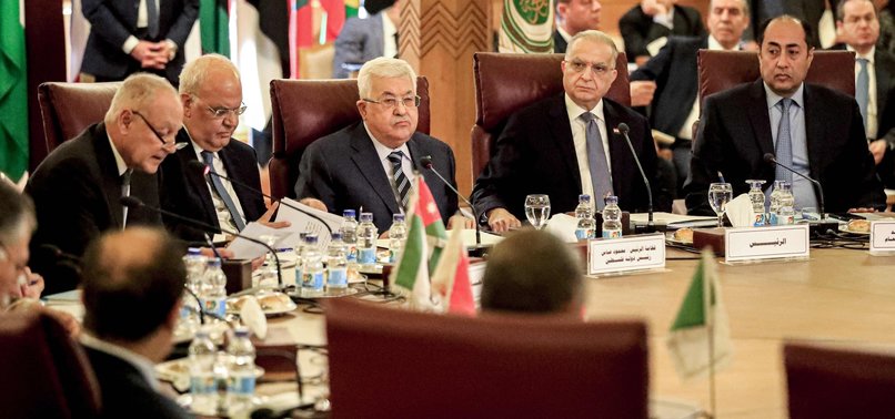 PALESTINES ABBAS ANNOUNCES A CUT IN ALL TIES WITH ISRAEL AND US