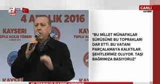 Erdoğan: Sizden şehitlerin hakkını alacağız!