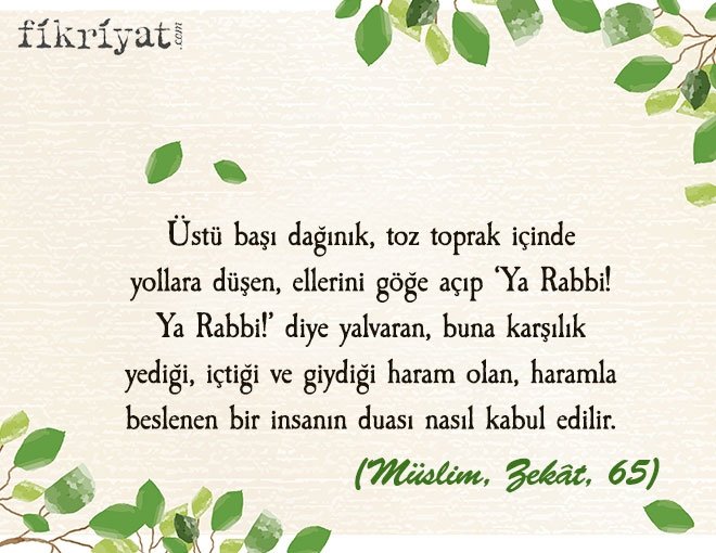 ALLAH’A İSYAN HALİNDE YAPILAN DUALAR