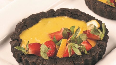 Kuru Fasulye Unlu Çikolatalı Limonata Tart