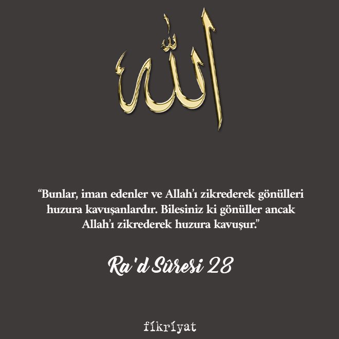 Zikir hakkında ayetler