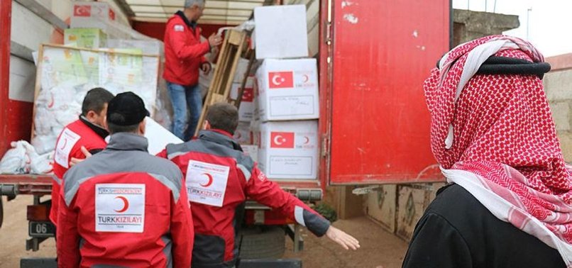 TURKISH RED CRESCENT HELPS OVER 54,000 AID TRUCKS REACH SYRIA