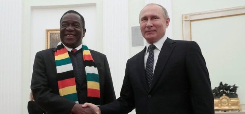 ZIMBABWE PRESIDENT SAYS COUNTRY IS FOOD-SECURE BUT GRATEFUL FOR PUTIN GRAIN OFFER