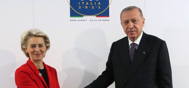 TURKISH PRESIDENT, EU COMMISSION CHIEF DISCUSS RELATIONS