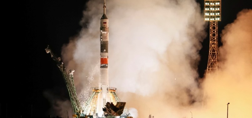 ASTRONAUTS WHO SURVIVED ROCKET FAILURE BLAST OFF TO INTERNATIONAL SPACE STATION