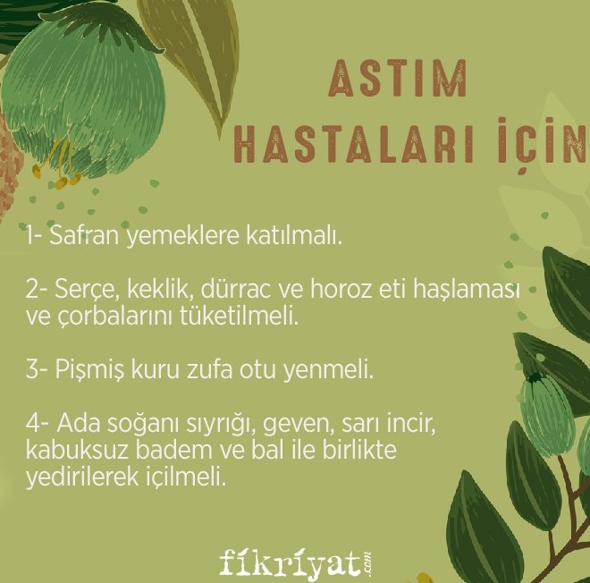 ASTIM HASTALARI İÇİN