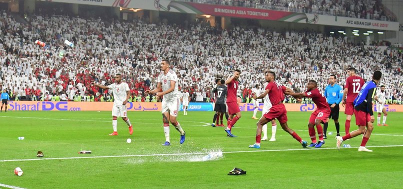 ASIAN CUP HOST UAE FINED FOR FAN BEHAVIOUR DURING ASIAN CUP SEMI-FINAL AGAINST QATAR