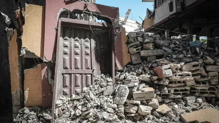 Gaza’s standing doors bear witness to three years of war
