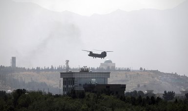Helicopters land at US Embassy in Kabul amid Taliban advance