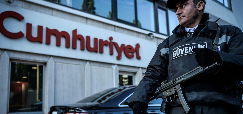 15 CUMHURIYET DAILY EMPLOYEES HANDED PRISON SENTENCES ON TERROR CHARGES