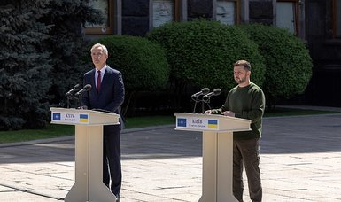 Ukrainian President Zelensky holds talks with visiting NATO chief in Kyiv