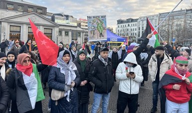 European protestors take to streets to show support for oppresed Palestinians amid deadly Israel's attacks
