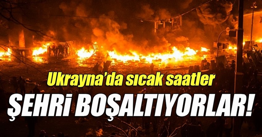 Ukrayna’da büyük yangın! Şehri boşaltıyorlar