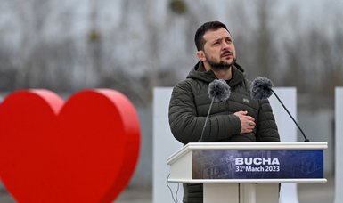 Zelensky, on Bucha anniversary, vows to defeat 'Russian evil'