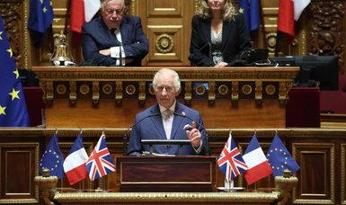 Britain's King Charles praises bilateral ties in visit to French parliament