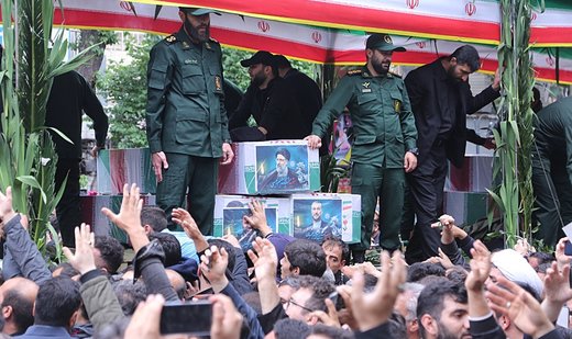Funeral procession for late Iranian president begins