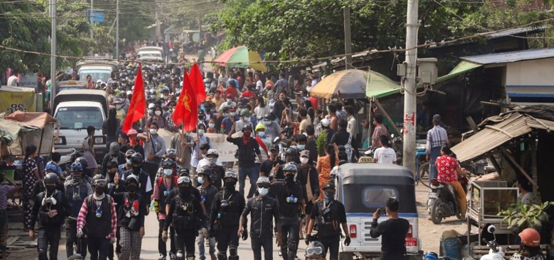 6 COPS DEAD AS PROTESTERS ATTACK POLICE POST IN MYANMAR