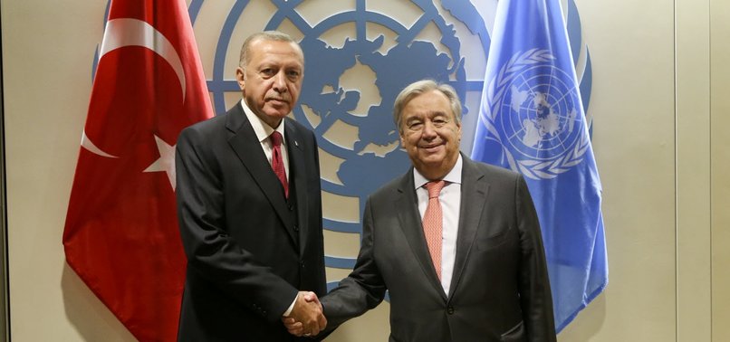 PRESIDENT ERDOĞAN MEETS UN CHIEF, LEADERS IN NEW YORK