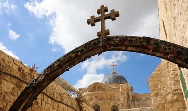 Fanatic Jews spat in front of the church in East Jerusalem