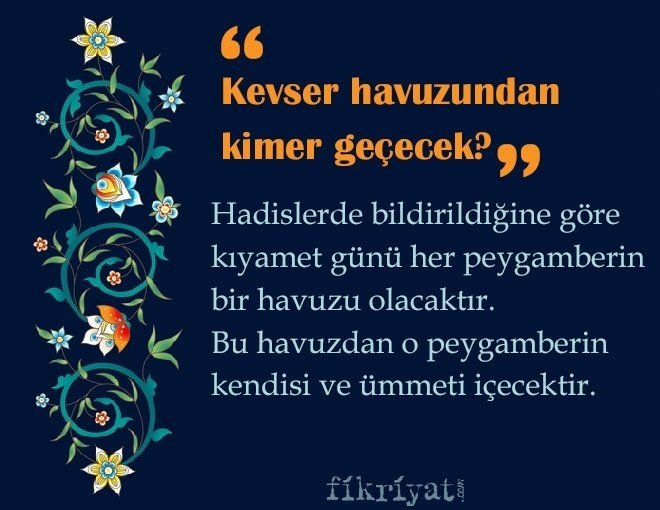 Kevser havuzundan kimler geçecek?