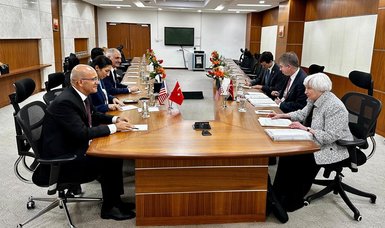 Minister Şimşek holds a meeting with his American counterpart, Secretary Yellen