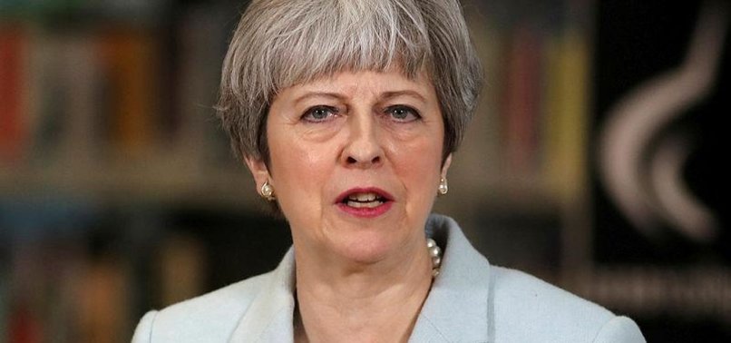 BRITISH PM MEETS EUS TUSK ON EVE OF KEY BREXIT SPEECH