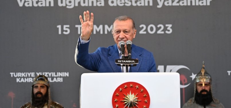 NATION WILL NOT ALLOW JULY 15 DEFEATED COUP TO BE FORGOTTEN, ERASED FROM MEMORY: TURKISH PRESIDENT ERDOGAN