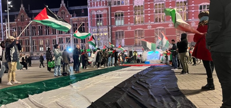 SIT-IN PROTESTS IN SUPPORT OF PALESTINE ORGANIZED IN NETHERLANDS