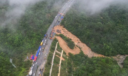 Road collapse in southern China kills 36, state media reports