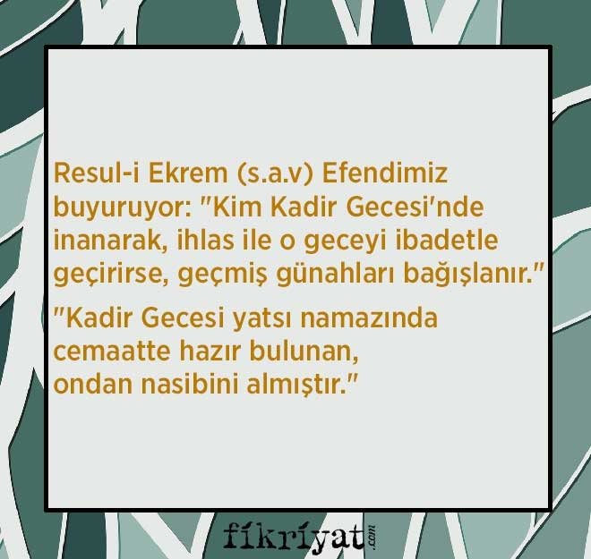 KADİR GECESİ İBADETLERİ NELERDİR?