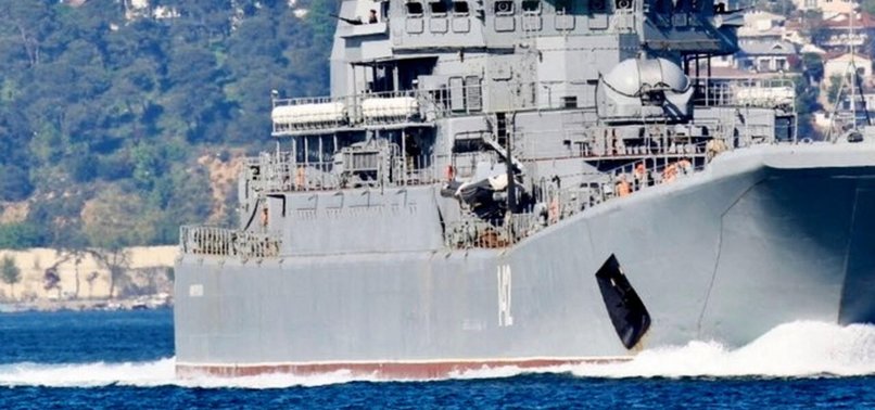 UKRAINE SAYS STRUCK RUSSIAN SHIP IN ANNEXED CRIMEA