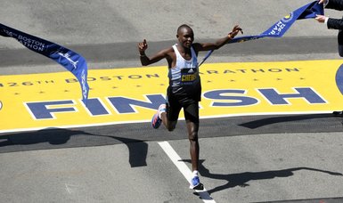 Kenyan Chebet wins Boston Marathon in first major victory