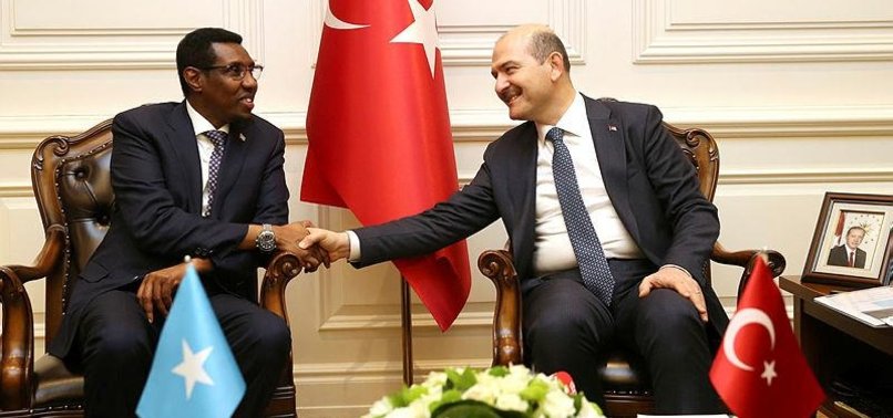 TURKISH INTERIOR MINISTER MEETS SOMALI COUNTERPART
