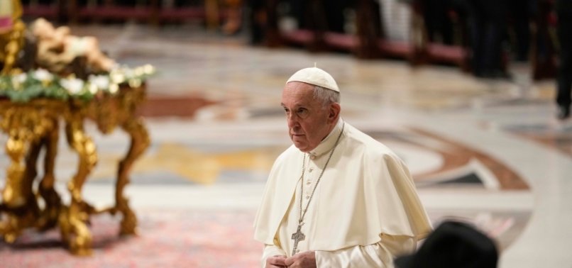 POPE STEPS DOWN FROM PRESIDING OVER NEW YEARS EVE MASS
