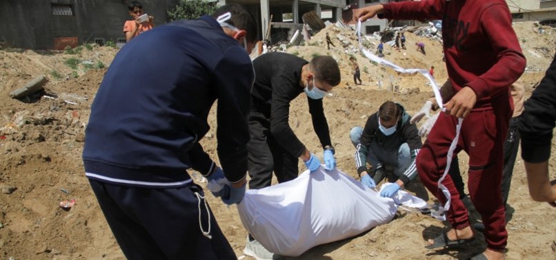 190 BODIES FOUND IN MASS GRAVE AT HOSPITAL IN GAZA’S KHAN YOUNIS IN A NEW ISRAELI WAR CRIME