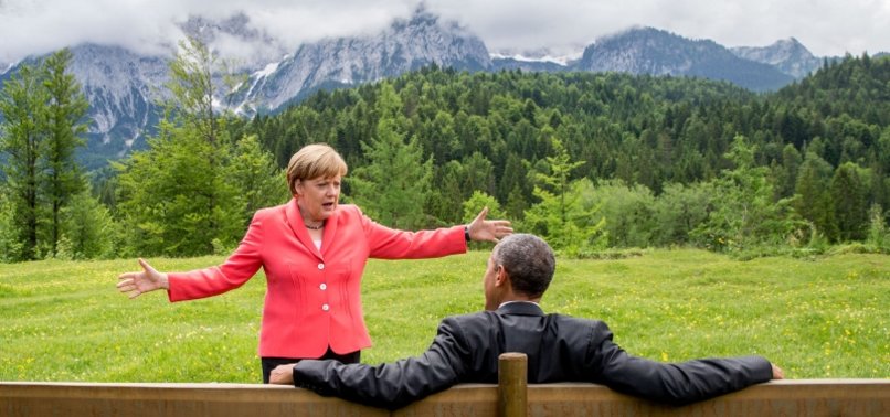 MERKEL VISITS AFRICAN AMERICAN MUSEUM WITH OBAMA WHILE IN WASHINGTON