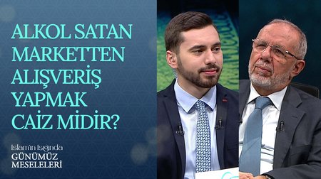 Alkol satan marketten alışveriş yapmak caiz mi? | İslam'ın Işığında Günümüz Meseleleri 