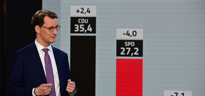 SCHOLZS SPD HITS RECORD LOW AS RIVALS WIN KEY GERMAN STATE ELECTION