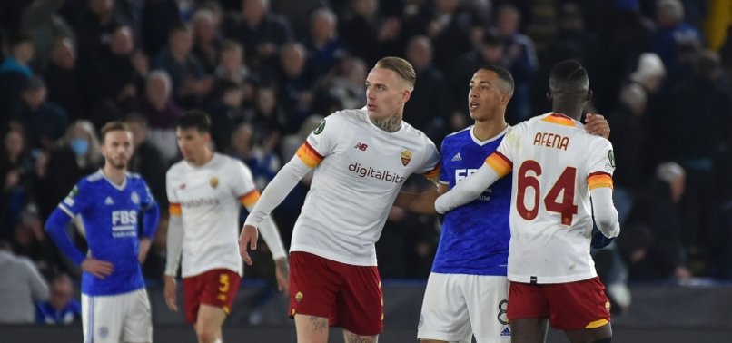 LEICESTER HELD BY ROMA IN CONFERENCE LEAGUE, FEYENOORD EDGE MARSEILLE