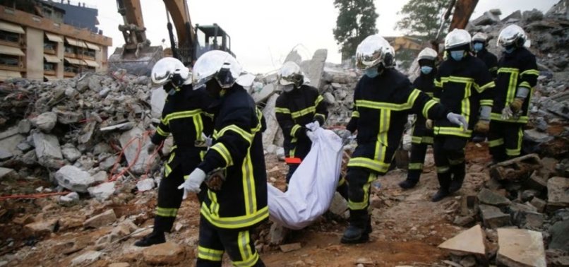 12 DIE IN CAMEROON BUILDING COLLAPSE: FIREFIGHTERS