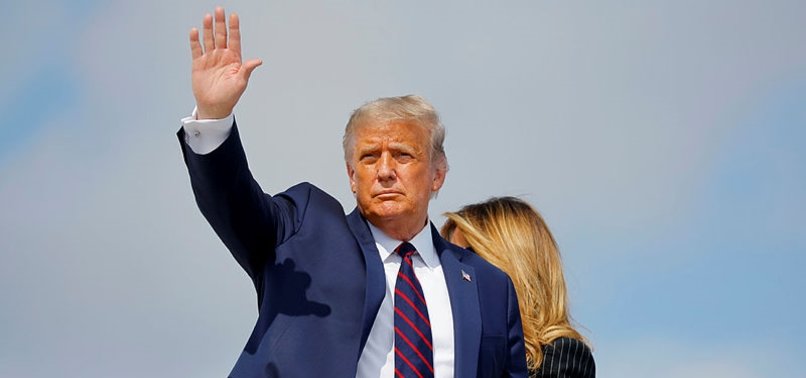 TRUMP ARRIVES IN CLEVELAND FOR FIRST DEBATE WITH BIDEN