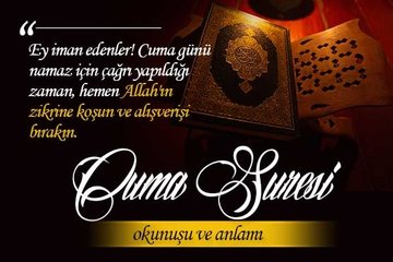 Cuma suresi okunuşu ve anlamı