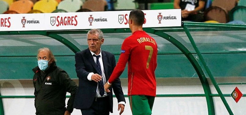 RONALDOS CORONAVIRUS INFECTION PUZZLES PORTUGAL COACH SANTOS