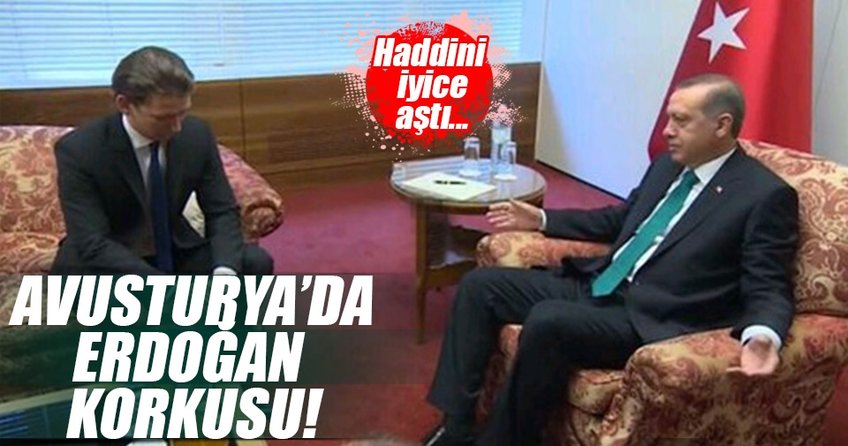 Avusturyalı bakanın Erdoğan korkusu!