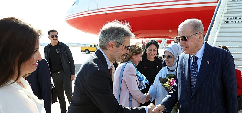 Erdoğan arrives in Spain for bilateral intergovernmental summit